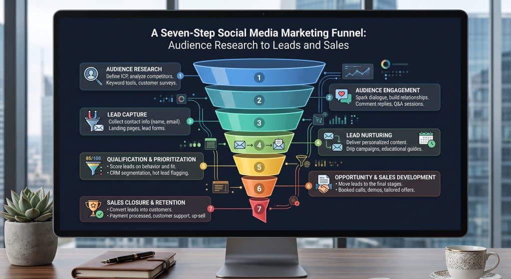 Step-by-step Social Media Marketing in Gujranwala strategy from reach to sales
