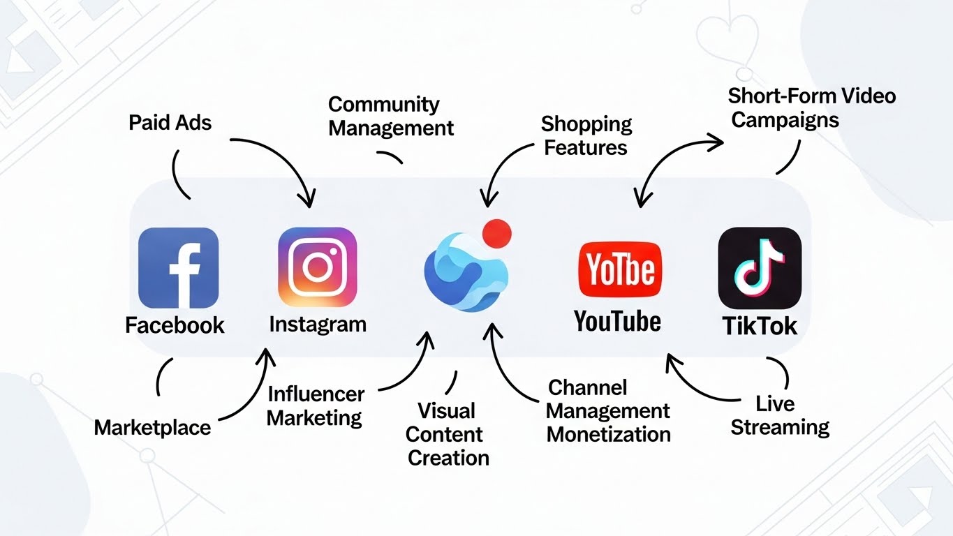 social media marketing, Pakistan digital marketing, Facebook ads, Instagram marketing, YouTube SEO, TikTok marketing, small business growth, online marketing 2025, digital media services, social media management, real estate marketing, ecommerce marketing, agency vs freelancer