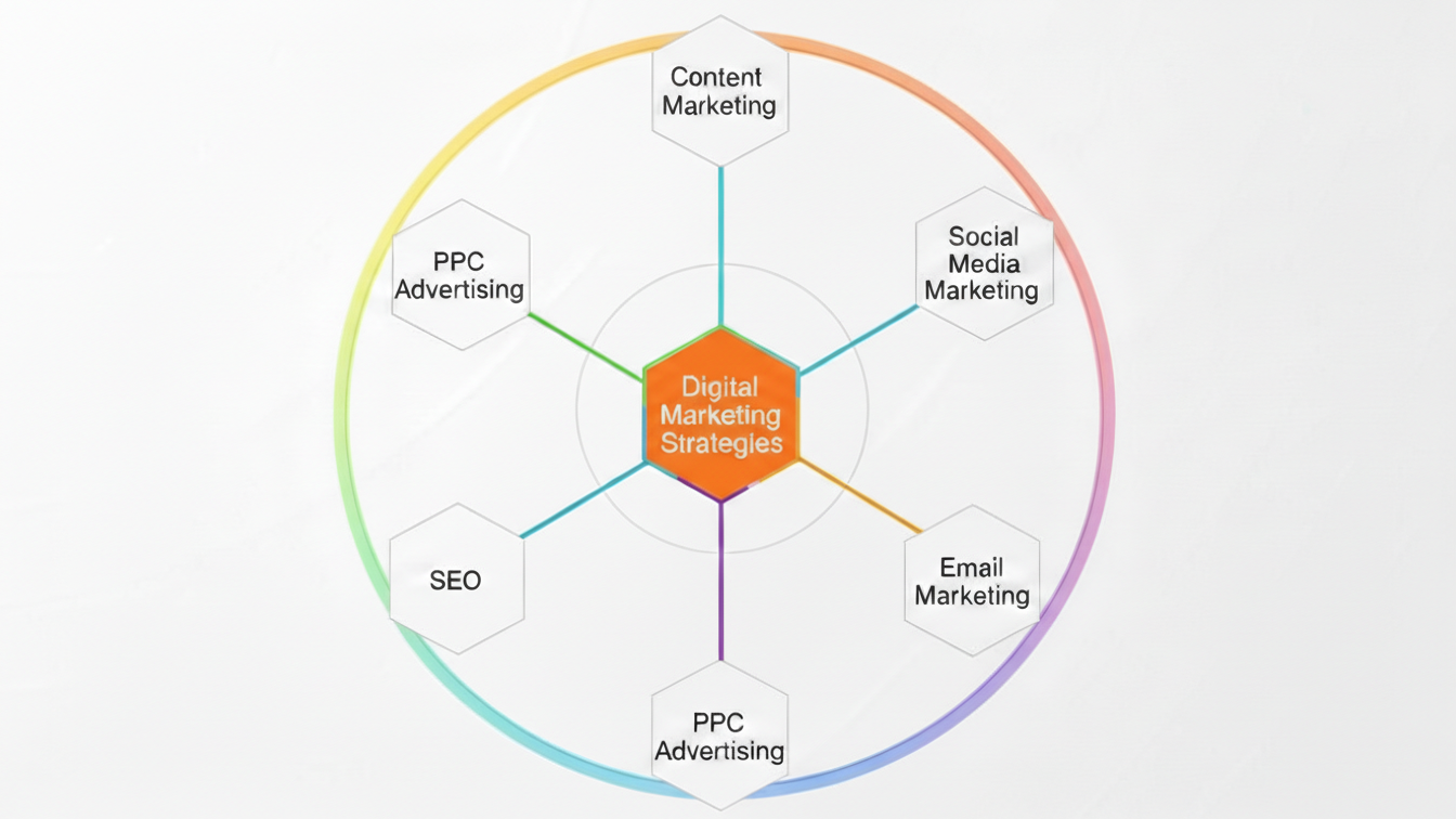 digital marketing strategies, digital strategy marketing, online marketing plan, SEO strategy, content marketing strategy, social media marketing, PPC strategy, email marketing, marketing automation, digital growth strategy, small business marketing, enterprise digital marketing, healthcare digital marketing, local SEO strategy, digital marketing framework, marketing strategy services